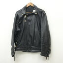 【中古】Langlitz Leathers ラングリッツレザーズ ライダースジャケット サイズ：- カラー：ブラック 70-80s COLUMBIA / アメカジ【f093】