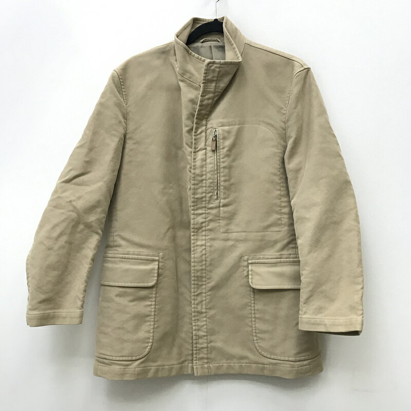 ★5/20(月)15:00迄【10%OFF】期間限定SALE★【中古】BURBERRY LONDON バーバリーロンドン ジャケット サイズ：M カラー：ベージュ BBP36-712-42 起毛モールスキンタイプ / インポート【f094】