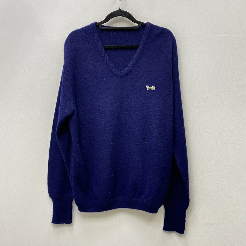 【中古】J.C.PENNEY ジェーシーペニー ニット サイズ：- カラー：ネイビー ※タグ欠品 THE FOX:V-NECK KNIT / アメカジ【f101】