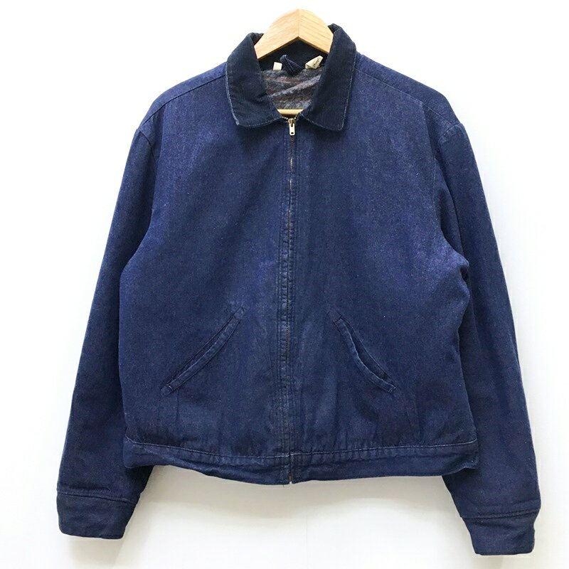 【中古】Wrangler ラングラー デニムジャケット サイズ：46 カラー：インディゴ 60'S TALON ZIP BLUE BELL BLANKET JACKET / アメカジ【f093】