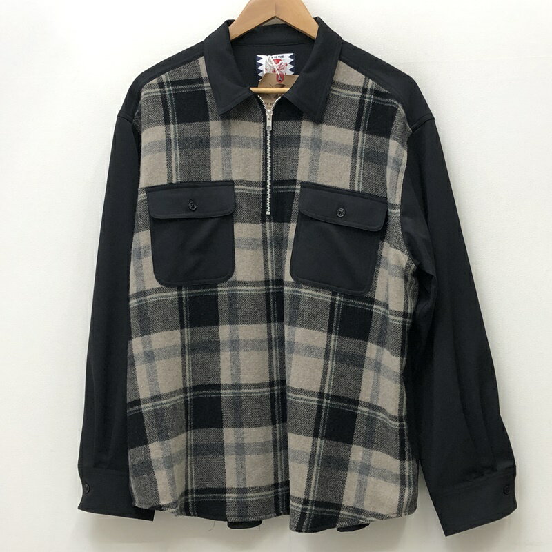 yÁzSON OF THE CHEESE Tmo`[Y Vc TCYFL J[FF`FbN SC2320-SH04 Half Zip Panel Check Shiryf104z