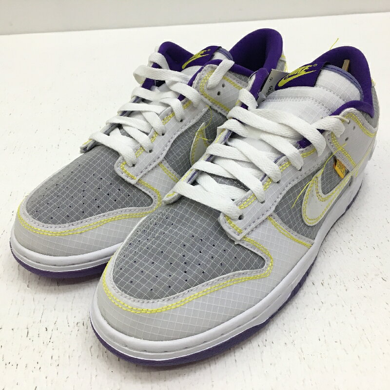 【中古】NIKE ナイキ Union ユニオンDJ9649-500 Dunk Low Passport Pack Court Purple ダンク ロー パスポート パック コート パープル スニーカー サイズ：26.5cm カラー：グレー 【f126】