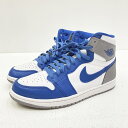 【中古】NIKE ナイキ DZ5485-410 AIR JORDAN 1 RETRO HIGH OG TRUE BLUE エア ジョーダン 1 レトロ ハイ OG トゥルー ブルー スニーカー サイズ：26cm カラー：ブルー 【f126】