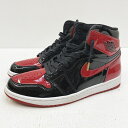 yÁzNIKE iCL 555088-063 AIR JORDAN 1 RETRO HIGH OG PATENT BRED GAW[_ 1 g nC peg ubh Xj[J[ TCYF28.5cm J[Fbh yf126z