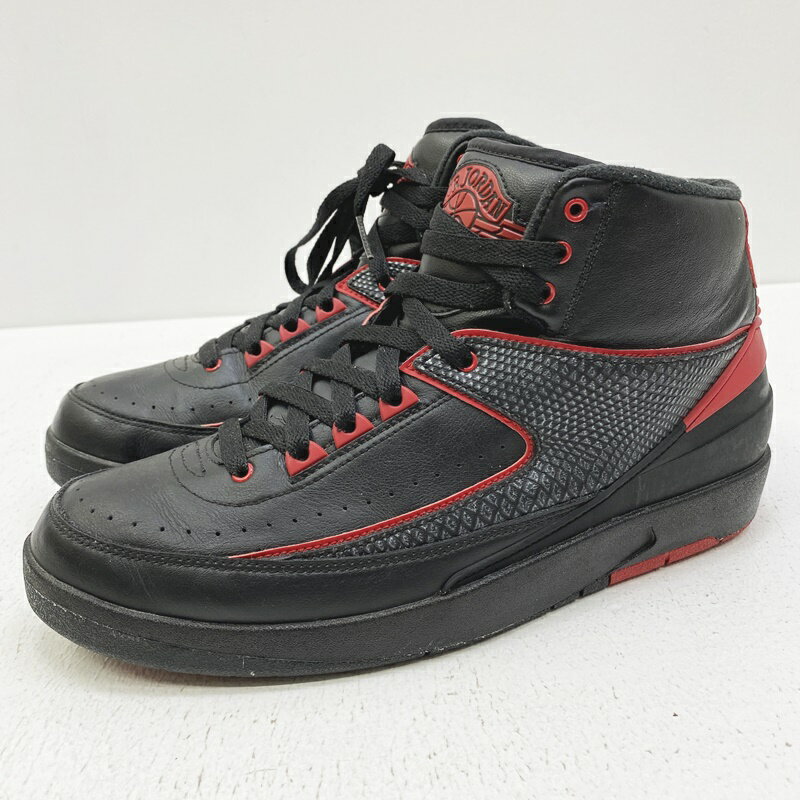 【中古】NIKE ナイキ 834274-001 Air Jordan 2 Retro Alternate 87 Black/Varsity Redエアジョーダン2 レトロ オルタネイト87 ブラック/バーシティ レッド スニーカー サイズ：28cm カラー：ブラック 【f126】