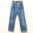 【中古】LEVI 039 S リーバイス デニムパンツ サイズ：W32 カラー：インディゴ USA製 ボタン裏522 89年製 501-0000【f107】