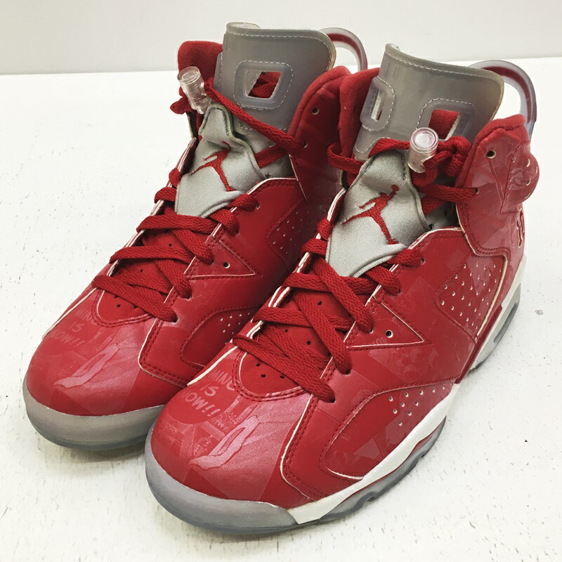 【中古】NIKE ナイキ 717302-600 Air Jordan 6 RETRO SLAM DUNK エアジョーダン6 レトロ スラムダンク スニーカー サイズ：26cm カラー：レッド 2014 【f126】