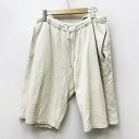 【中古】UNDERCOVER アンダーカヴァーアンダーカバー ショートパンツ サイズ：L カラー：アイボリー 00ss k278 X wtaps Sweat short pants【f107】