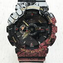 【中古】G-SHOCK ジーショック 時計 アナデジ クォーツ カラー：レッド GA-110JOP ×ONE PIECE コラボ【f131】