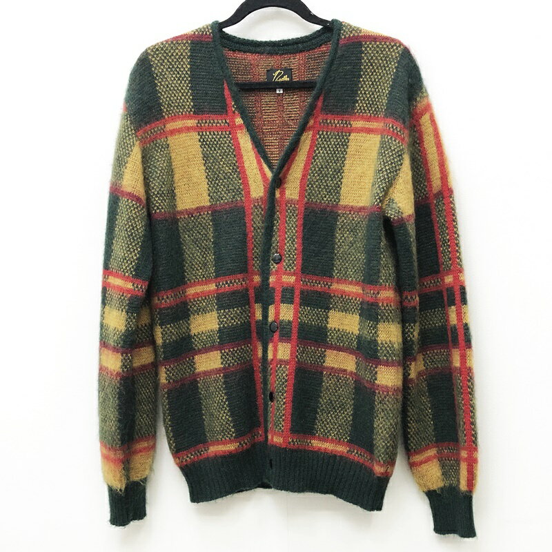 【中古】Needles ニードルズ カーディガン サイズ：S カラー：柄：チェック LQ273 Tartan Mohair Cardigan / セレクト【f099】