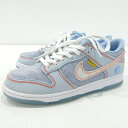 【中古】NIKE×UNION｜ナイキ×ユニオン スニーカー DUNK LOW U PASSPORT PACK Argon DJ9649-400 ブルー サイズ：27.0cm【f126】