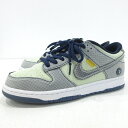 【中古】NIKE｜ナイキ スニーカー DUNK LOW UNION/PASSPORT PACK DJ9649-401 ネイビー×グレー サイズ：27.0cm【f126】