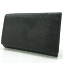 【中古】BURBERRY|バーバリー 三つ折り財布 フォールディングウォレット ブラック【f124】