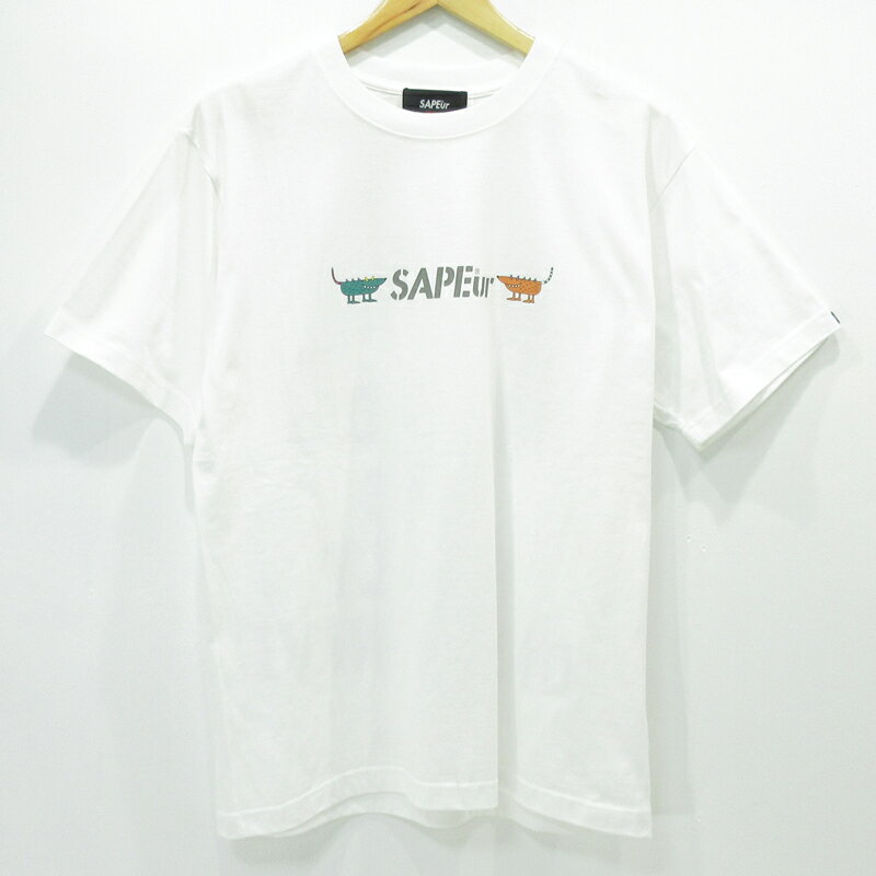 【中古】SAPEur｜サプール 半袖Tシャツ WANIDOG HEAD S/S TEE ホワイト サイズ：M【f103】