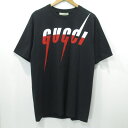 【中古】Gucci｜グッチ 半袖Tシャツ BLADE PRINT TEE ブラック サイズ：L【f135】