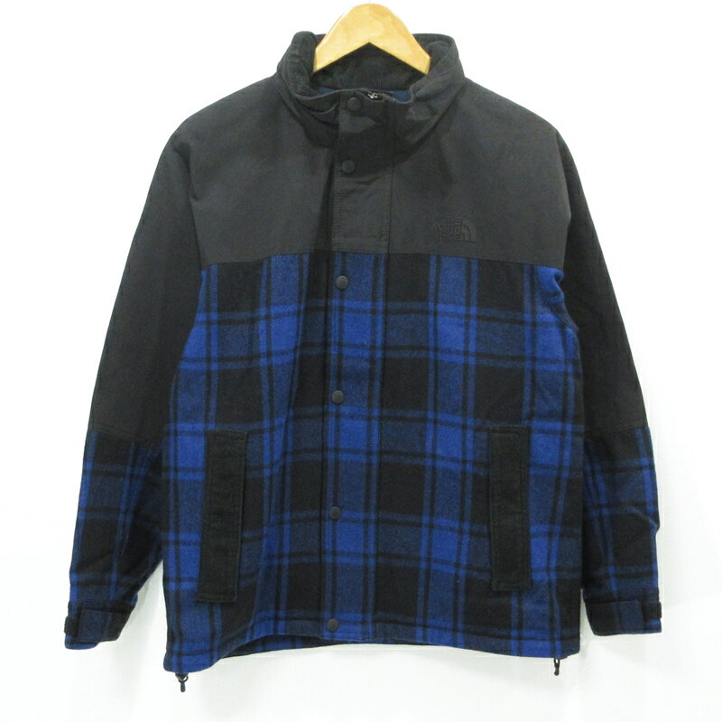 【中古】eYe JUNYA WATANABE MAN × THE NORTH FACE｜アイ ジュンヤワタナベマン × ザ ノース フェイス チェック柄ウール混ジャケット Hydrena Plaid Jacket ブラック×ブルー サイズ：XS【f108】