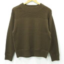 【中古】MHL. (MARGARET HOWELL)｜エムエイチエル (マーガレット・ハウエル) ウールニット DRY DENSE WOOL ブラウン サイズ：2【f112】