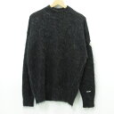 【中古】Moncler Genius × FRAGMENT｜モンクレール ジーニアス × フラグメント モヘヤ混起毛セーター GIROCOLLO TRICOT ブラック系(991) サイズ：M【f108】