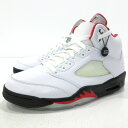 yÁzNIKEbiCL Xj[J[ AIR JORDAN 5 RETRO Fire Red DA1911-102 zCg~bh TCYF27.0cmyf126z