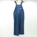 šCARHARTTåϡ С WASHED DENIM BIB OVERALL ֥롼 40f107