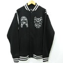 【中古】STUSSY｜ステューシー スタジャン 00s ブラック サイズ：XL【f095】