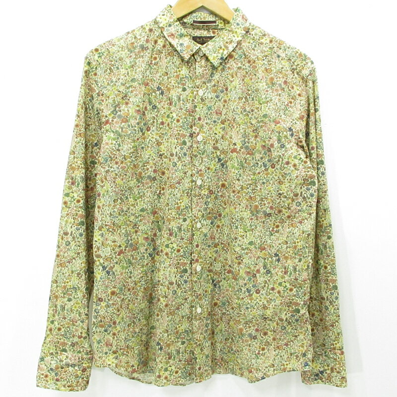 【中古】Paul Smith｜ポール・スミス 花柄 長袖シャツ マルチカラー サイズ：L【f102】