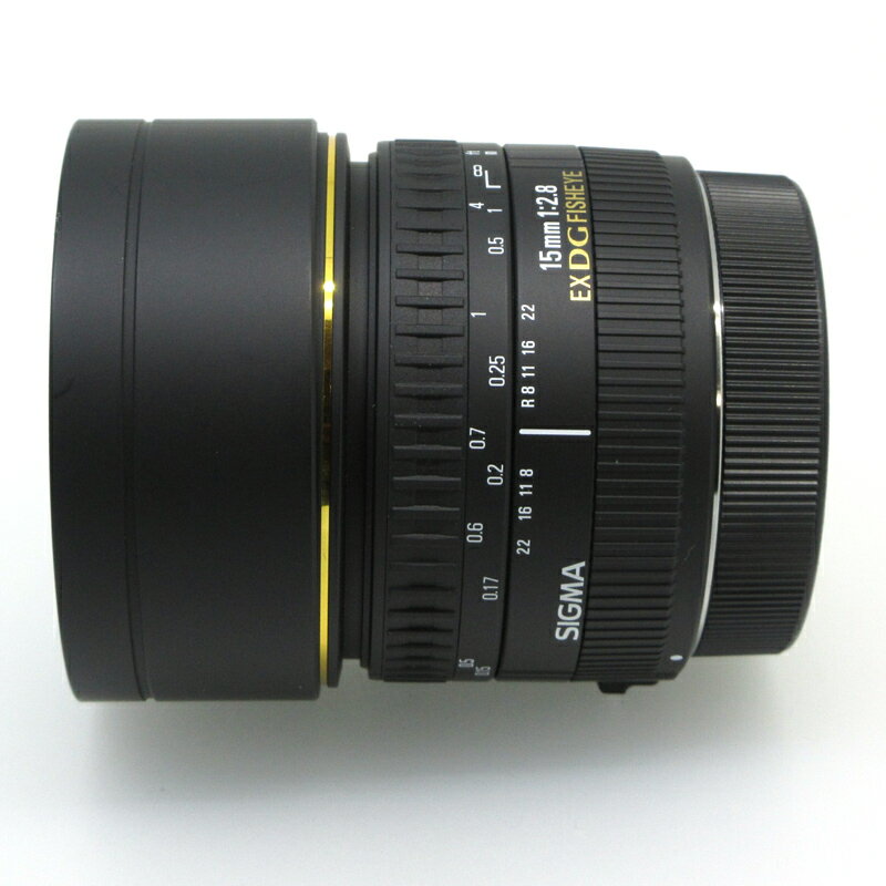 【中古】SIGMA(シグマ) 15mm F2.8 EX DG DIAGONAL FISHEYE 単焦点魚眼レンズ キヤノン用(Canan用)