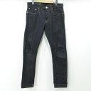 【中古】ARMANI EXCHANGE｜アルマーニエクスチェンジ ボタンフライデニムパンツ SUPER SKINNY ネイビー サイズ：31【f107】