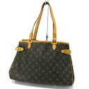 【中古】LOUIS VUITTON｜ルイ・ヴィトン モノグラム バティニョール オリゾンタル トートバッグ M51154 ブラウン【f122】