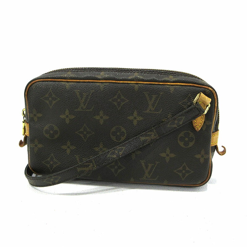 【中古】LOUIS VUITTON｜ルイ・ヴィトン モノグラム ポシェットマルリー バンドリエール ショルダーバッグ M51828 ブラウン【f122】