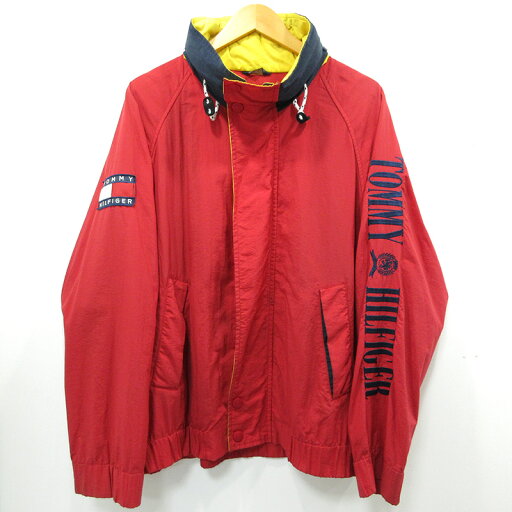 【中古】TOMMY HILFIGER|トミーヒルフィガー セーリングジャケット レッド サイズ:M【f094】 【中古】TOMMY HILFIGER|トミーヒルフィガー セーリングジャケット レッド サイズ:M【f094】