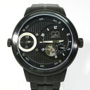 【中古】CURTIS&Co.｜カーティス BIG TIME PASSPORT BBK52 多針アナログ 自動巻き＋クォーツ 腕時計 ブラック【f131】