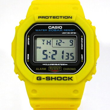 【中古】CASIO|カシオ G-SHOCK DWE-5600R-9JR ORIGIN オリジン 5600シリーズ リバイバルモデル デジタル クォーツ 腕時計 / 替えバンド・替えベゼル セット イエロー系【f130】