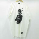 【中古】SCARFACE|スカーフェイス 半袖Tシャツ ムービーティーシャツ ホワイト サイズ:3X【f101】
