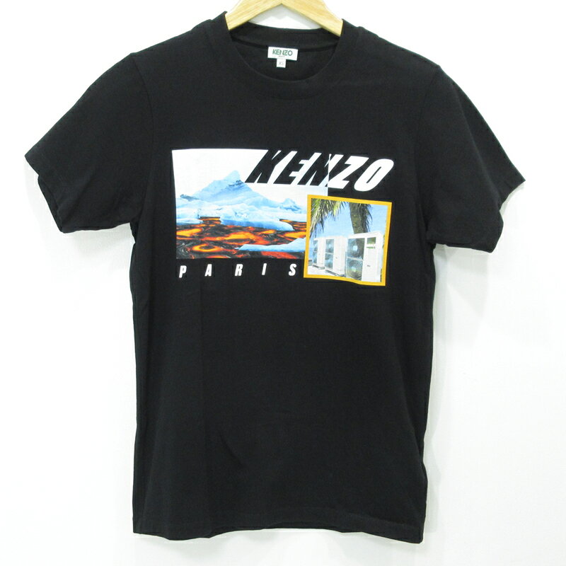 【中古】KENZO｜ケンゾー PARIS 半袖Tシャツ ブラック サイズ：XS【f108】