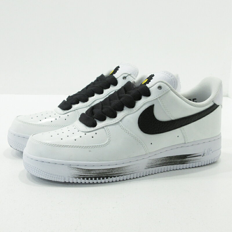 【中古】NIKE × PEACEMINUSONE｜ナイキ × ピースマイナスワン スニーカー AIR FORCE 1 07 / PARANOISE DD3223-100 ホワイト×ブラック サイズ：28.5cm【f126】