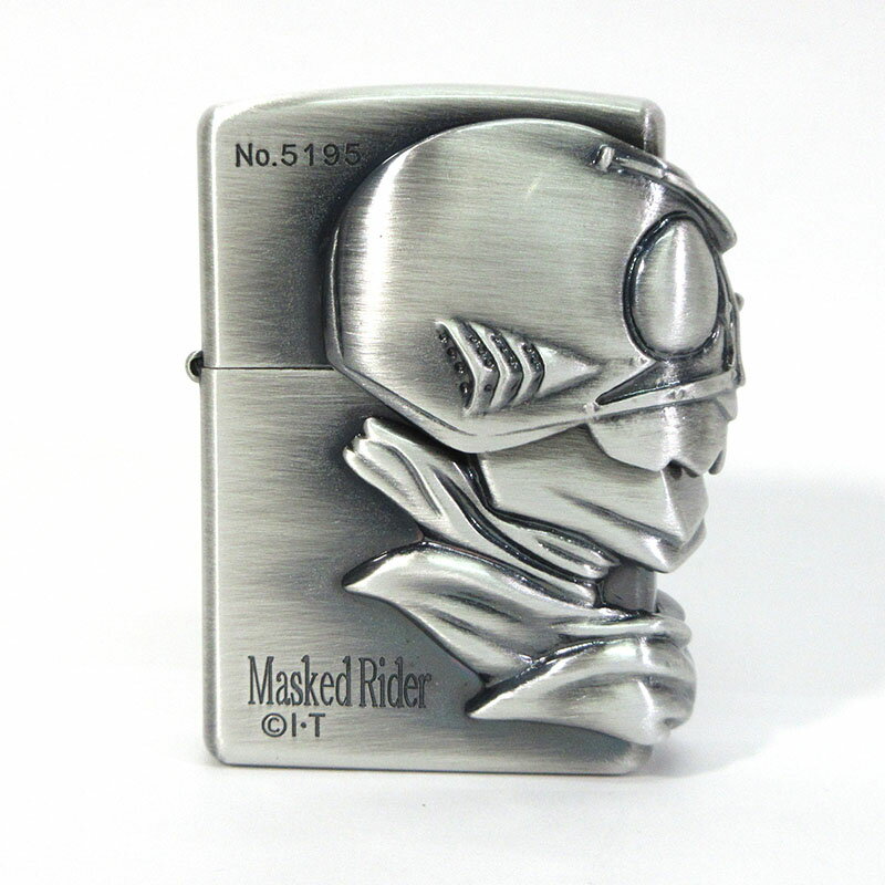 【中古】ZIPPO｜ジッポー MASKED RIDER 30th MODEL 仮面ライダーフェイスクラッシュ No.1 / ジッポーライター オイルライター シルバー系【f134】