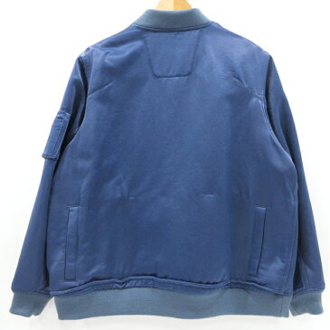 【中古】meanswhile|ミーンズワイル フライトジャケット MA-1 MW-JKT17204 サイズ:M カラー:ブルー / ドメス【f096】
