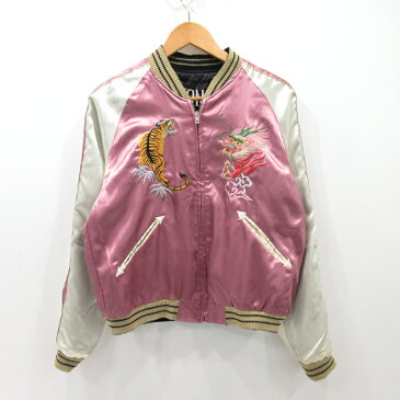【中古】TAILOR TOYO×THE Rolling Stones|テーラー東洋 リバーシブル スカジャン TT11475 ブラック サイズ:M / アメカジ【f093】