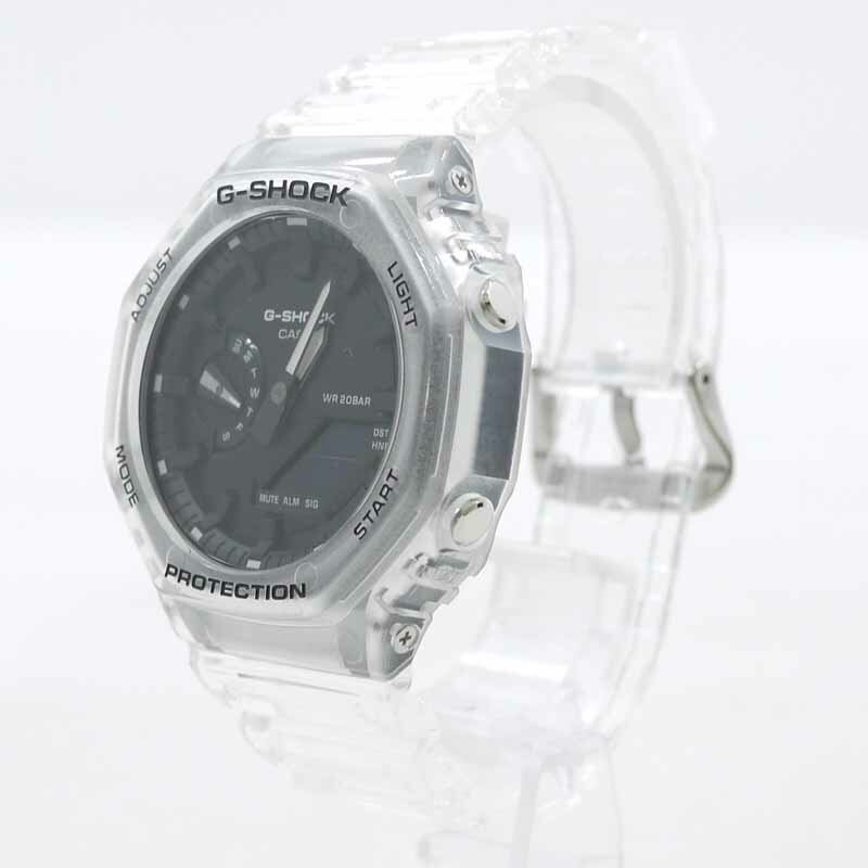 【中古】CASIO｜カシオ 腕時計 G-SHOCK Gショック　GA-2100SKE-7AJF スケルトン【f131】