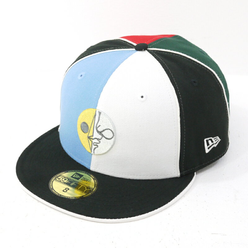 【中古】NEW ERA×岡本太郎｜ニューエラ×Taro Okamoto 59FIFTY 岡本太郎 太陽の塔　キャップ 帽子 マルチカラー サイズ：8【f118】