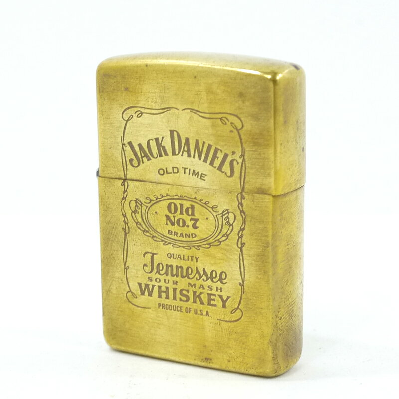 【中古】ZIPPO｜ジッポー Jack Daniel's ジャックダニエル オイルライター ゴールド【f134】