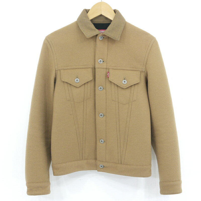 【中古】JUNYA WATANABE COMME des GARCONS MAN×LEVIS｜ジュンヤワタナベコムデギャルソンマン×リーバイス ウールビーバーボンディング ジャケット ベージュ系 サイズ：XS【f108】