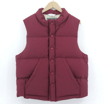 【中古】DIGAWEL×F/CE.×J.B.Voice｜ディガウェル×エフシーイー×ジェービーボイス PUFFER VEST ダウンベスト ボルドー サイズ：1【f096】