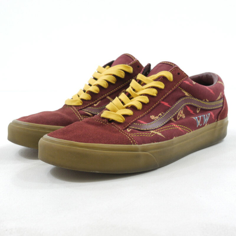 【中古】VANS×VIVIENNE WESTWOOD ANGLOMANIA｜ヴァンズ×ヴィヴィアン・ウエストウッド・アングロマニア OLD SKOOL　オールドスクール　スニーカー　VN0A4BV5VZP1 ボルドー サイズ：28.5cm【f126】