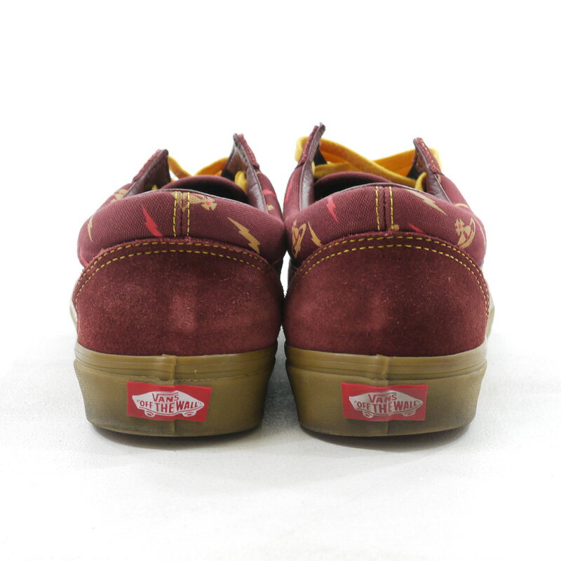 【中古】VANS×VIVIENNE WESTWOOD ANGLOMANIA｜ヴァンズ×ヴィヴィアン・ウエストウッド・アングロマニア OLD SKOOL　オールドスクール　スニーカー　VN0A4BV5VZP1 ボルドー サイズ：28.5cm【f126】