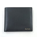 【中古】Paul Smith｜ポール スミス フォト プリント 札入れ 二つ折り財布 ブラック【f124】