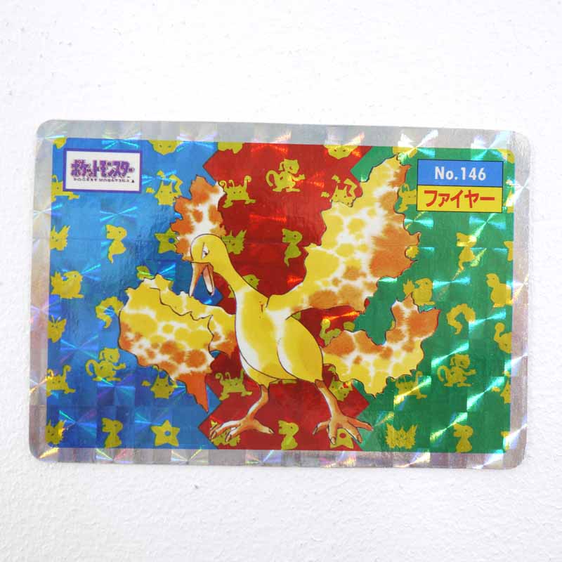 【中古】ポケモンカード　トップサンNo.146　ファイヤー　角プリズムキラ【レトロ】