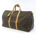 【中古】LOUIS VUITTON｜ルイ・ヴィトン 【キー欠品】モノグラム　キーポル50　ボストンバッグ　トラベルバッグ　M41426/FL1000 ブラウン【f122】