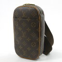 【期間限定値下げ】【中古】LOUIS VUITTON｜ルイ・ヴィトン モノグラム　ポシェット・ガンジュ　ボディバッグ　ショルダーバッグ　ウエストバッグ　M51870/CA0035 ブラウン【f122】